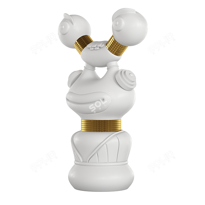 Mutaforma Midas Sculptural Zoomorphic Vase 3D model image 4