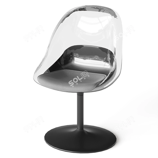 IKEA BALTSAR Swivel Chair White 3D model image 4