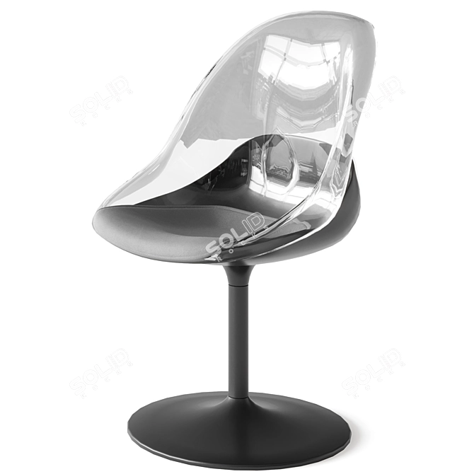 IKEA BALTSAR Swivel Chair White 3D model image 10