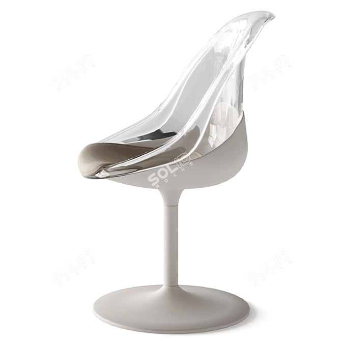 IKEA BALTSAR Swivel Chair White 3D model image 11
