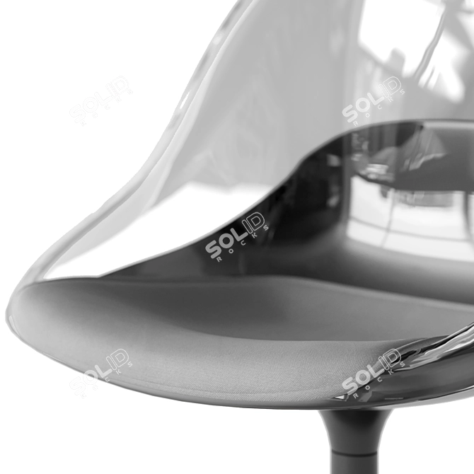 IKEA BALTSAR Swivel Chair White 3D model image 13