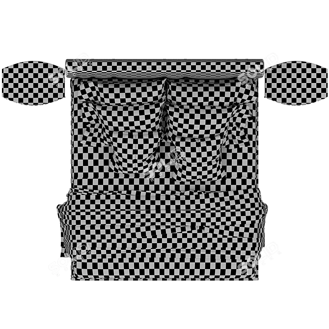 Luxury Oceano Series Bed 3D model image 4