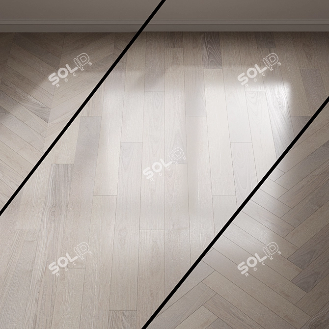 Title: Norwegian Moss Ash Parquet 3D model image 1