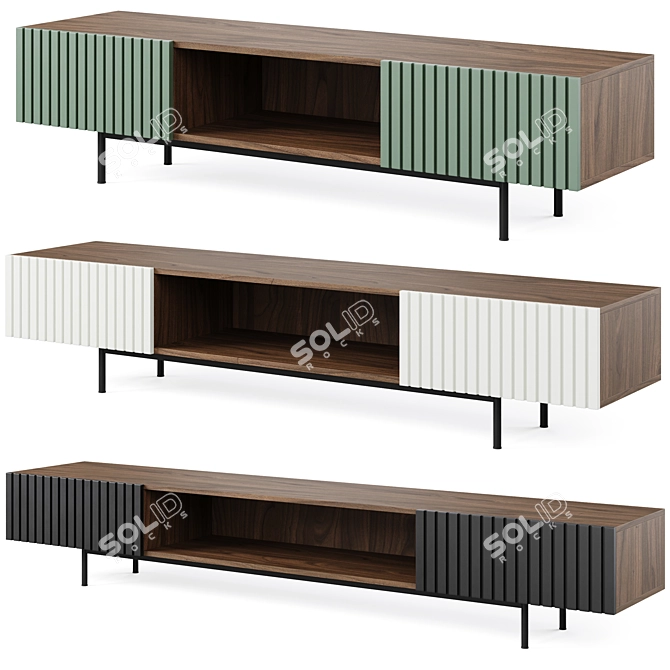 Modern TV Stand Console by Mr.Hide 3D model image 1