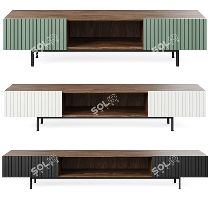 Modern TV Stand Console by Mr.Hide 3D model image 2