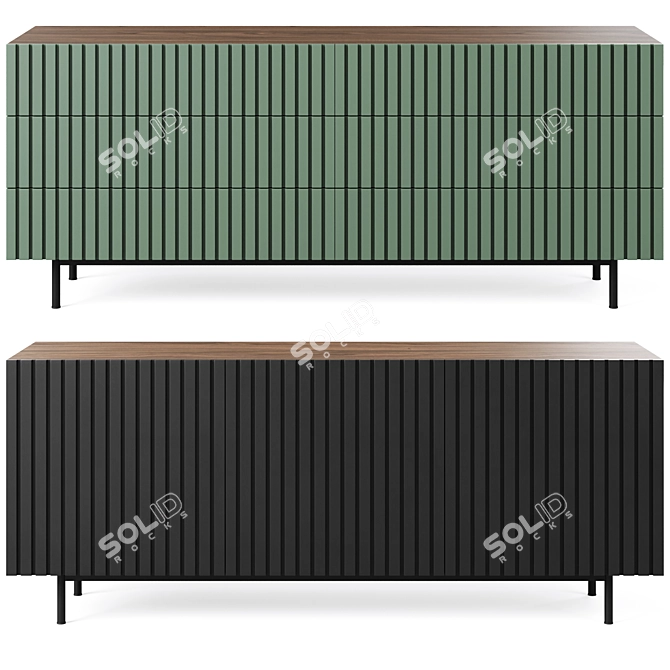 Mr Hide 3 Drawer Chest 3D model image 4