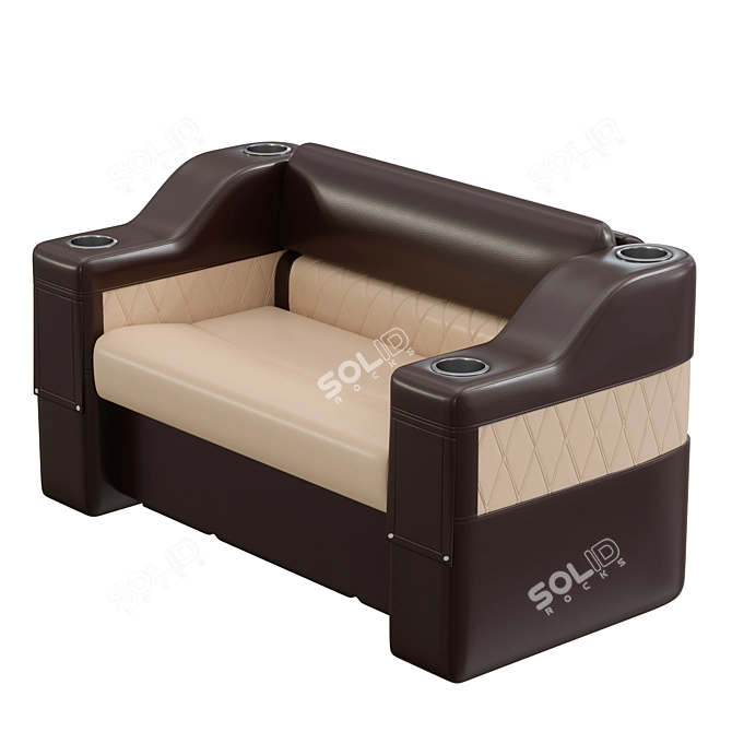 Yacht Sofa Model MAX 2017 3D model image 1