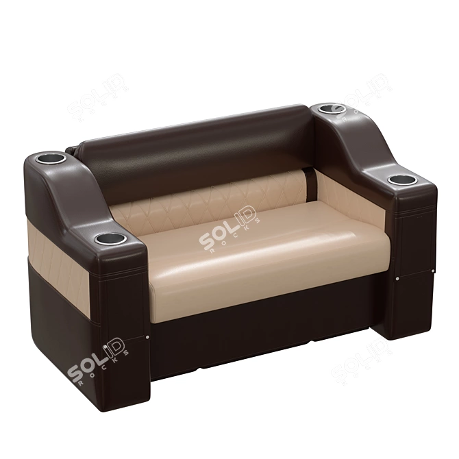 Yacht Sofa Model MAX 2017 3D model image 2