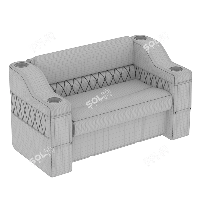 Yacht Sofa Model MAX 2017 3D model image 7