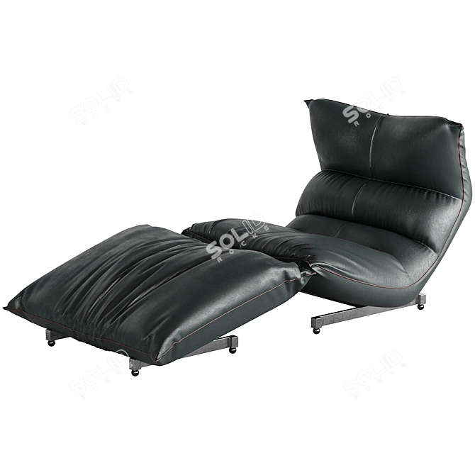 Vintage Vittorio Varo Lounge Chair 3D model image 4