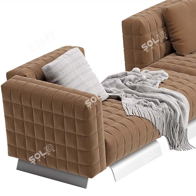 Modern Modular Minotti Twiggy Sofa 3D model image 3