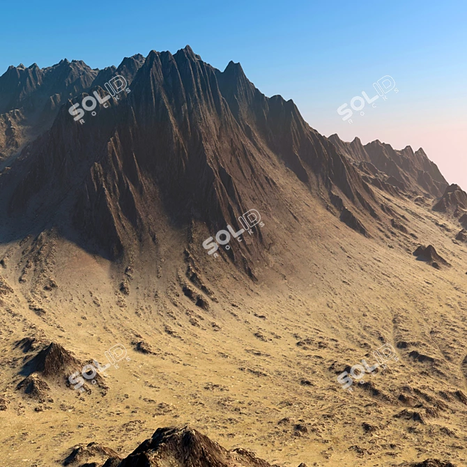 Mountain Peaks 3D Model Kit 3D model image 5