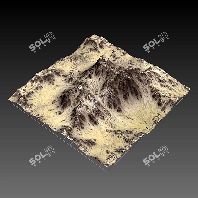 Mountain Peaks 3D Model Kit 3D model image 6