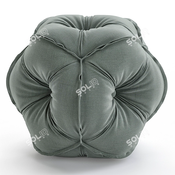 Rolf Benz 953 Fabric Stool 3D model image 2