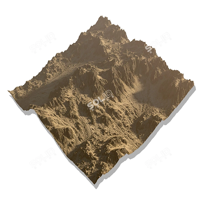 Mountain Peaks 3D Model Texture 3D model image 1