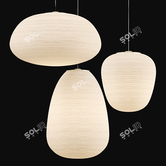 Foscarini Rituals Paper Lamp Collection 3D model image 1