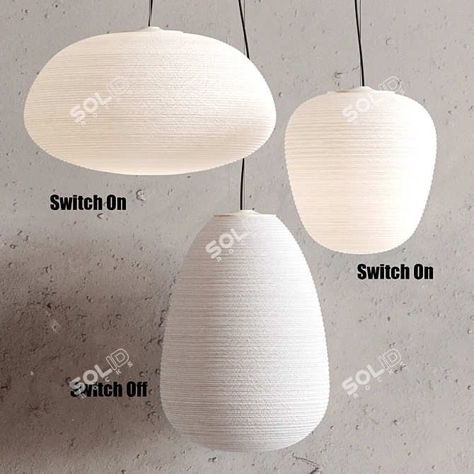 Foscarini Rituals Paper Lamp Collection 3D model image 2