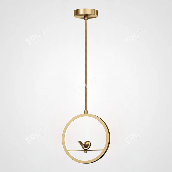 Kolibri Pendant Lights with LED Tail 3D model image 3