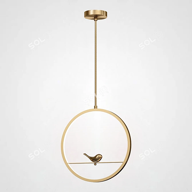 Kolibri Pendant Lights with LED Tail 3D model image 4