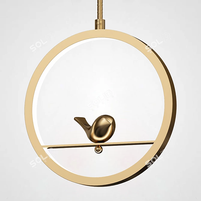 Kolibri Pendant Lights with LED Tail 3D model image 6