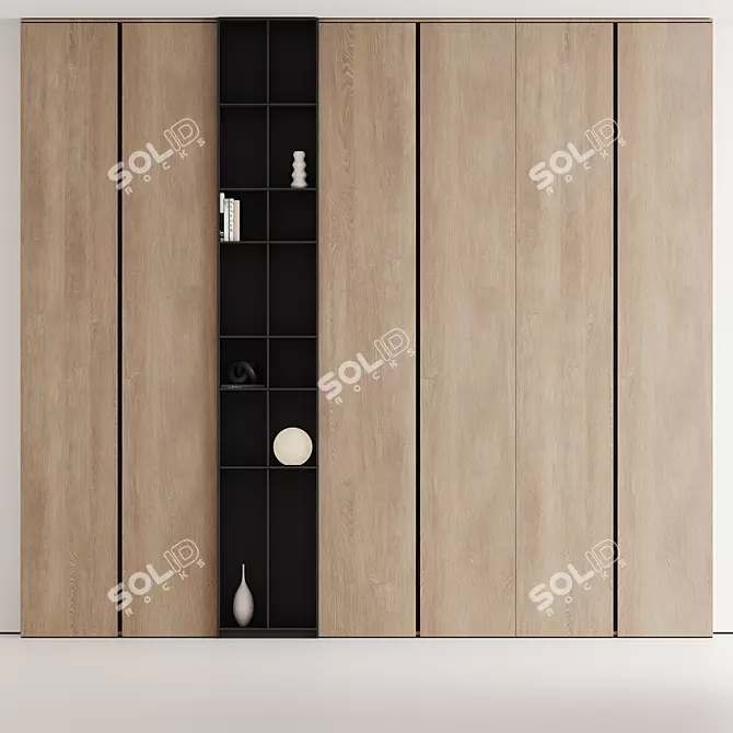 Customizable 007 Wardrobe, 3 Materials 3D model image 4