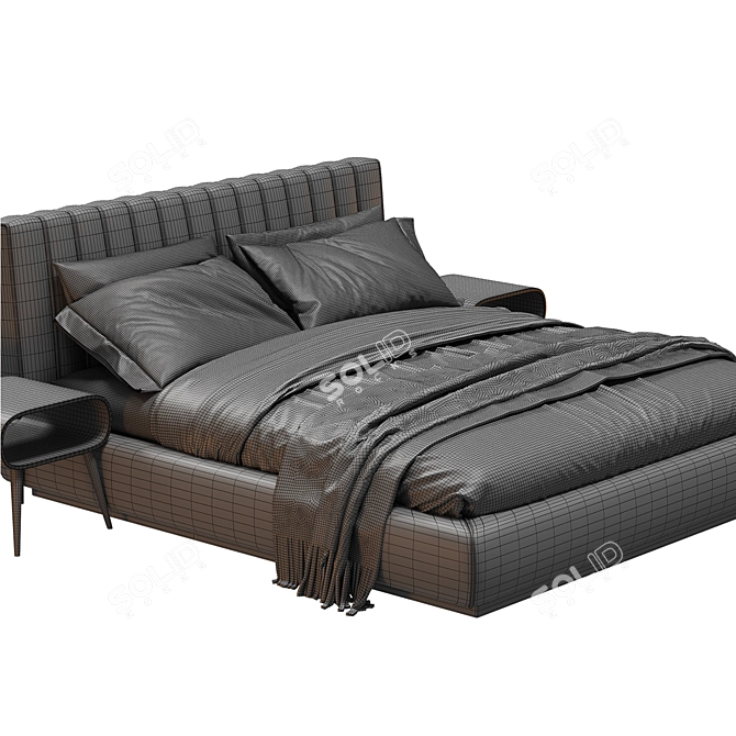 Oasis Tallin Bed Frame 3D model image 4