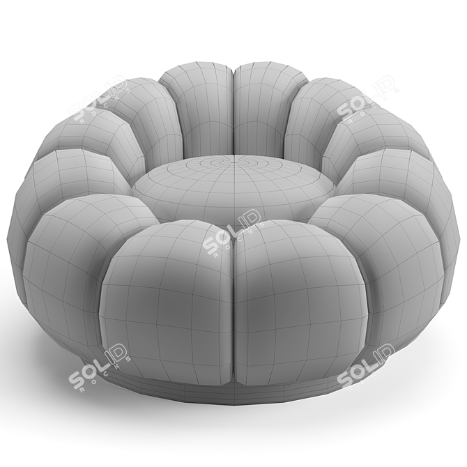 Sleek Swivel Armchair Eichholtz Mello 3D model image 6