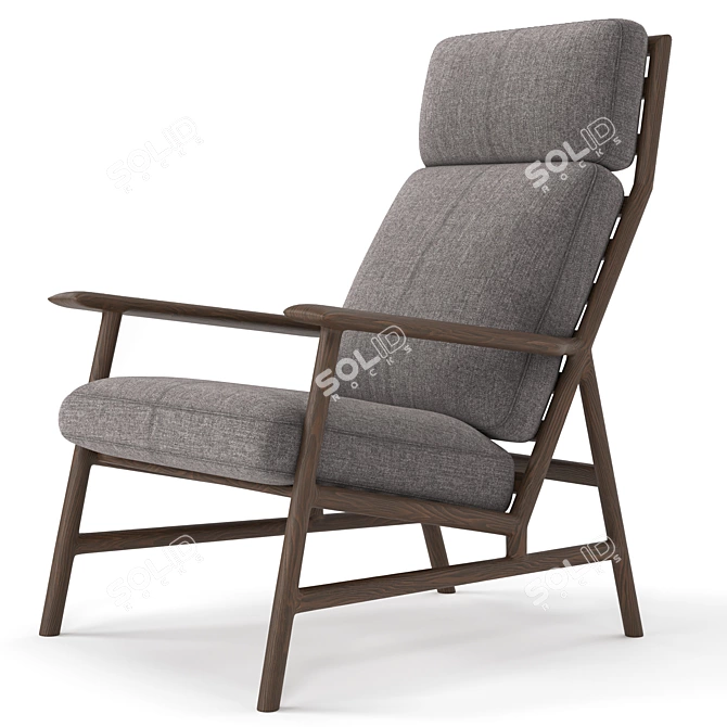 Zen Den Lounge Chair 3D model image 2