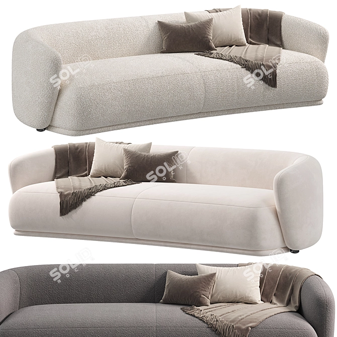 Modern Elegance in Rene Sofa 3D model image 2