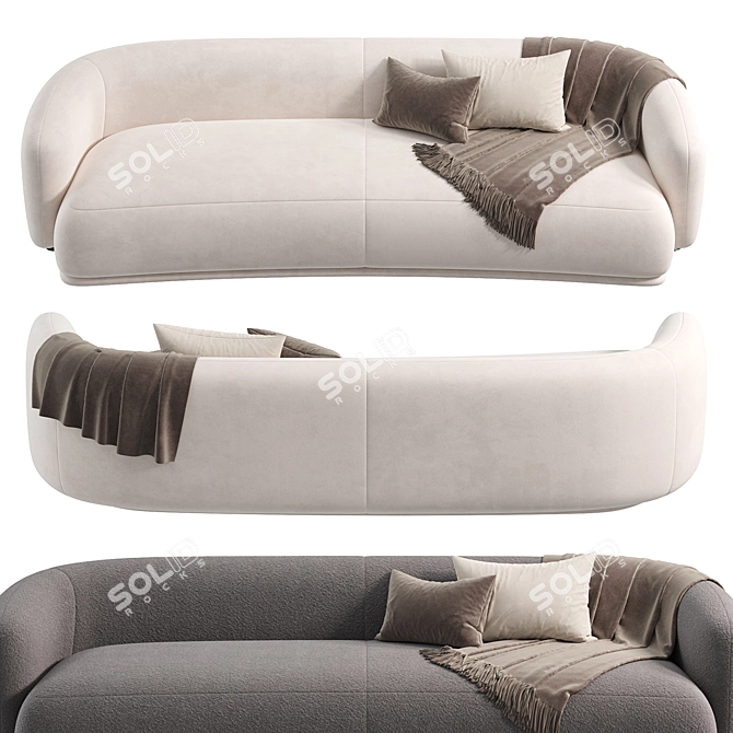 Modern Elegance in Rene Sofa 3D model image 3