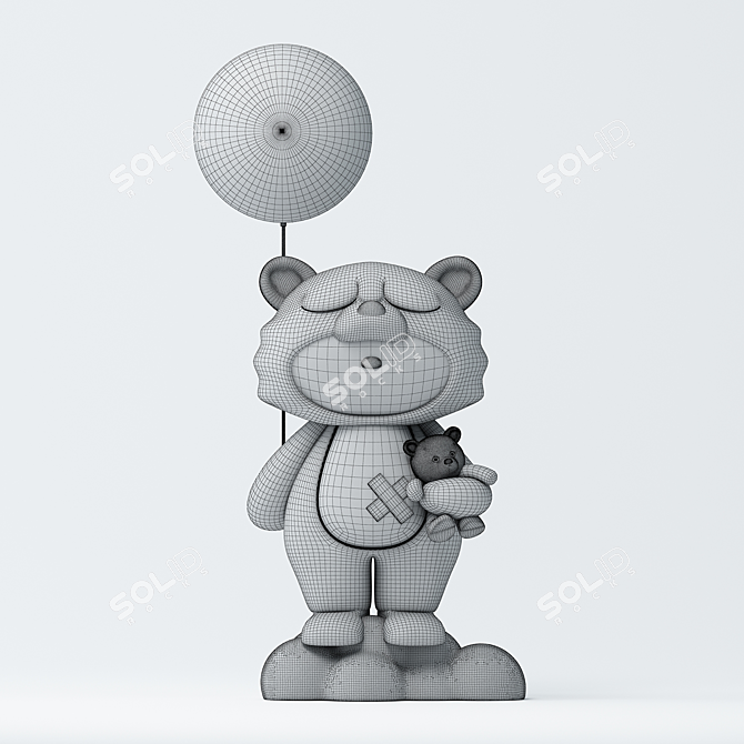 Woodland Bear Ornaments Pack 3D model image 2