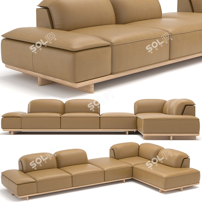 Natuzzi Italia ADAM Sofa 3D model image 1