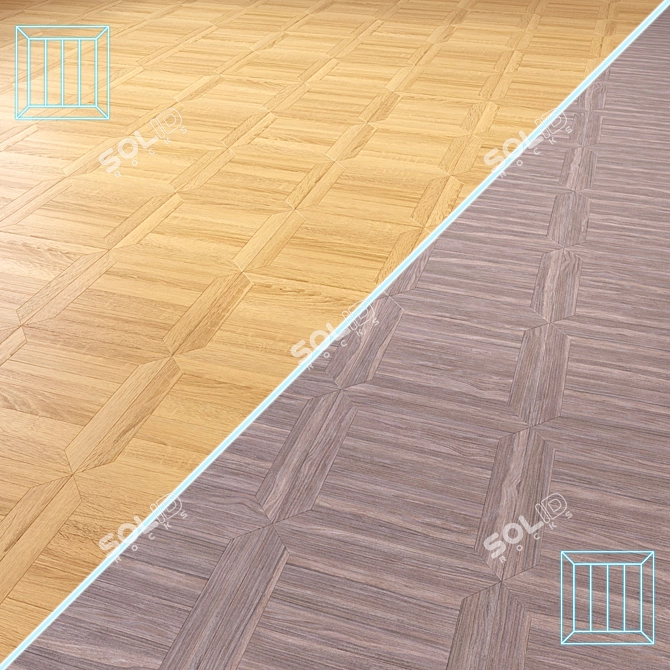 High-Quality 3D Wooden Floor 3D model image 1