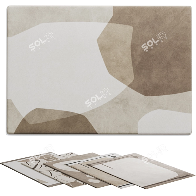 Wabi-sabi Carpet Collection Set 3D model image 1