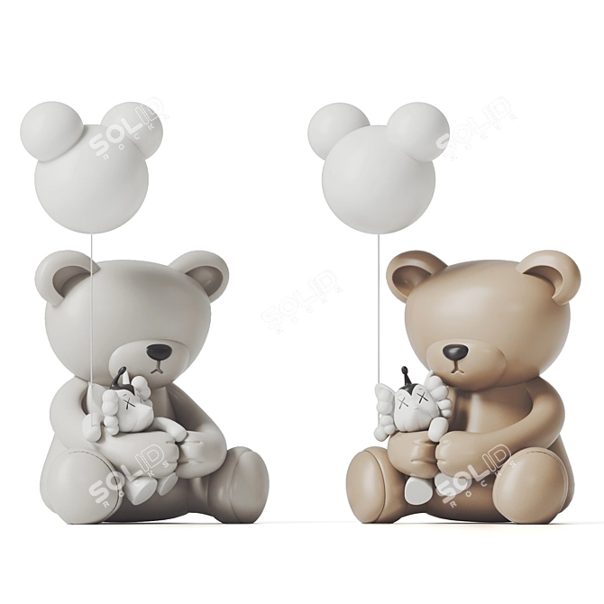 Bear Ornaments 3D Model Download 3D model image 1