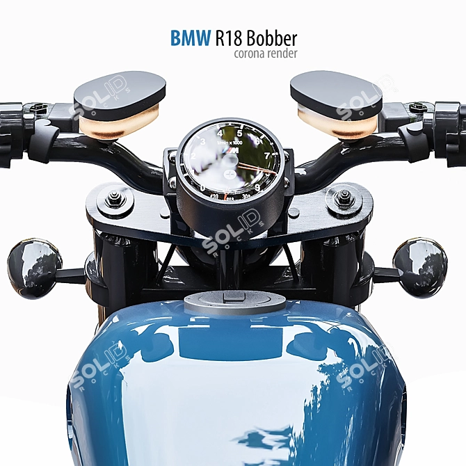 BMW R18 Rubber Tank Pads 3D model image 6