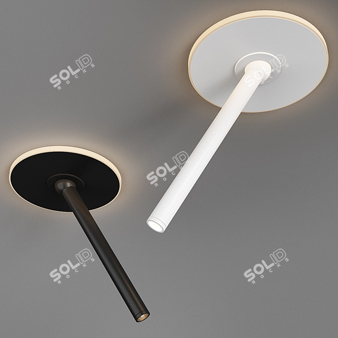  Sleek Modern Design Millimeters Lamp 3D model image 2