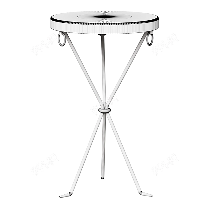 Hand-Forged Steel Drinks Table 3D model image 2