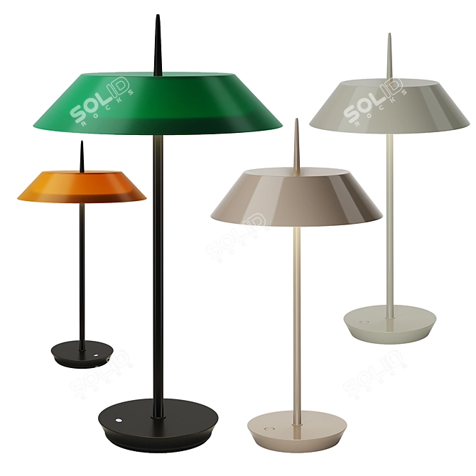 Vibia Mayfair Table Lamp Collection 3D model image 2