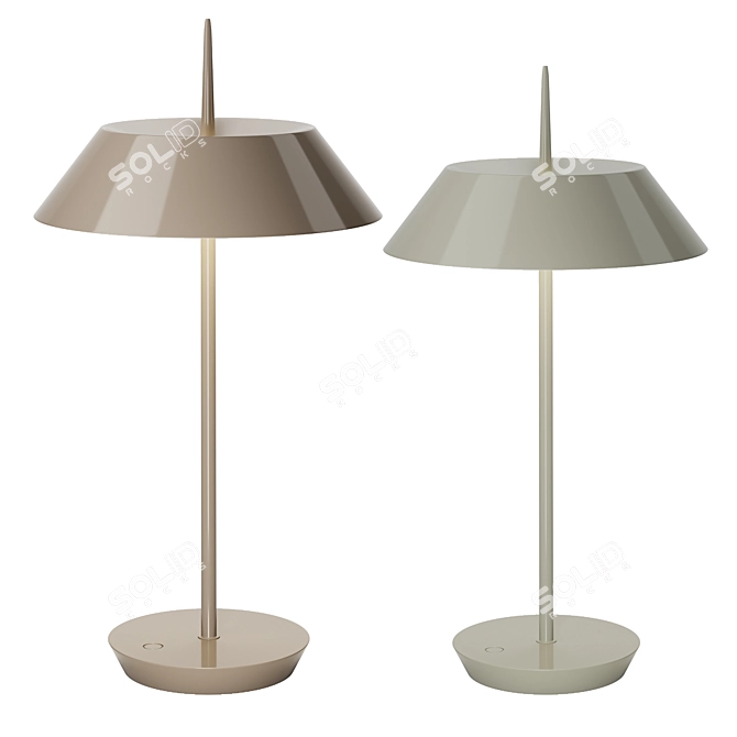 Vibia Mayfair Table Lamp Collection 3D model image 4