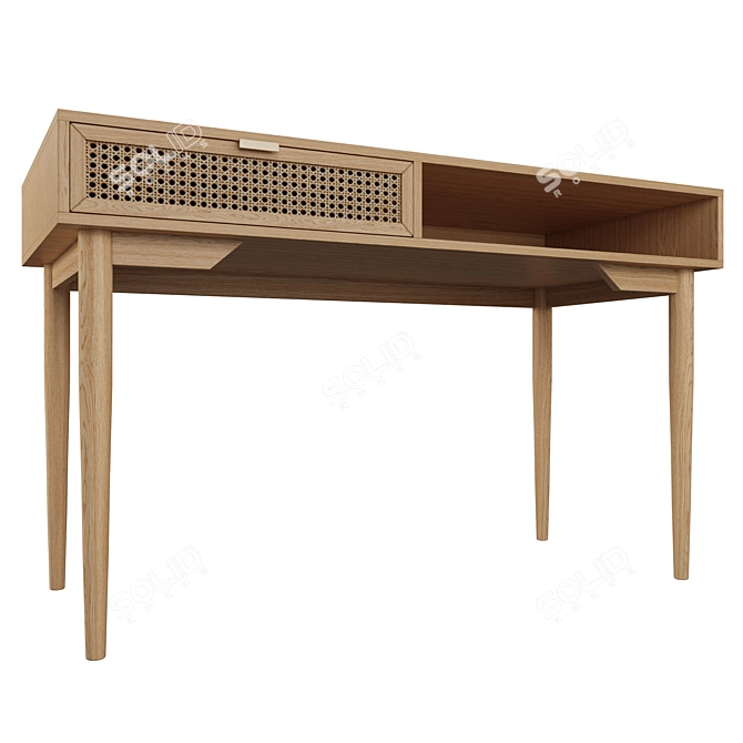 Scandinavian Style Writing Desk 3D model image 7