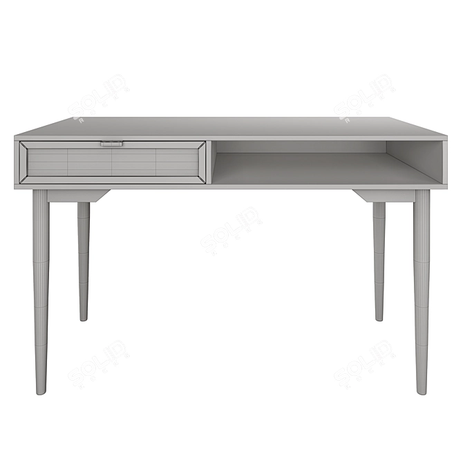 Scandinavian Style Writing Desk 3D model image 8