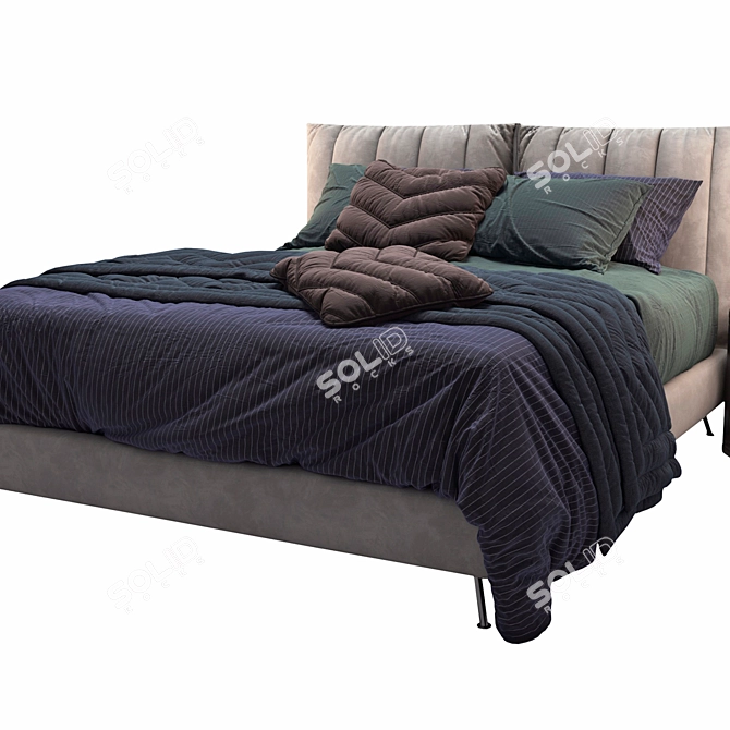 Modern Italian Ditre Italia Bed 3D model image 3