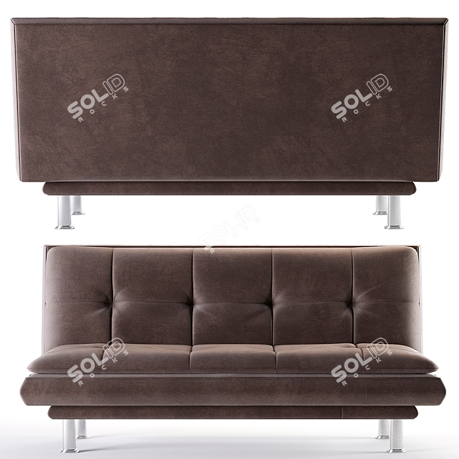 Elegant Millie Sofa Bed 3D model image 2