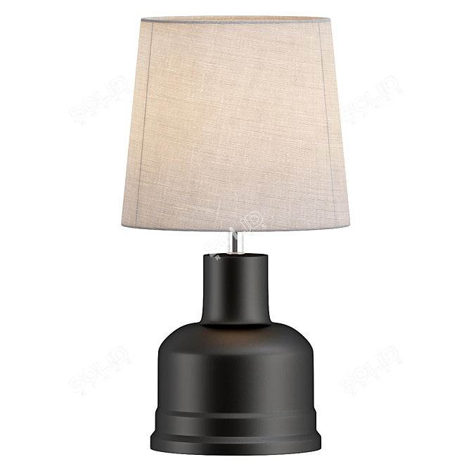 Elegant Dahlia Table Lamp Model 3D model image 1