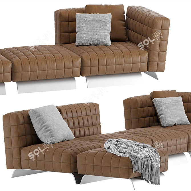 Minotti TWIGGY Modular Sofa 04 - Contemporary Elegance 3D model image 2