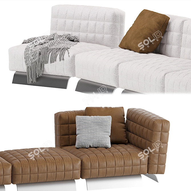 Minotti TWIGGY Modular Sofa 04 - Contemporary Elegance 3D model image 6