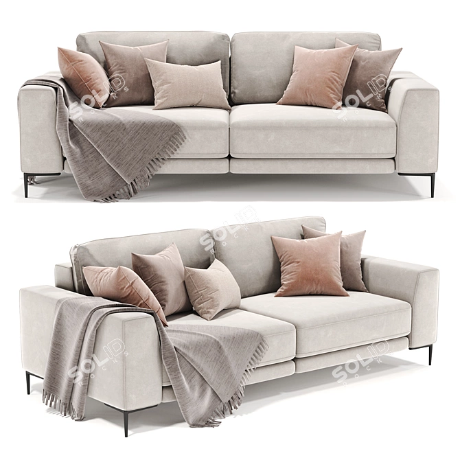 Modern Norton Sofa Bed 3D model image 4