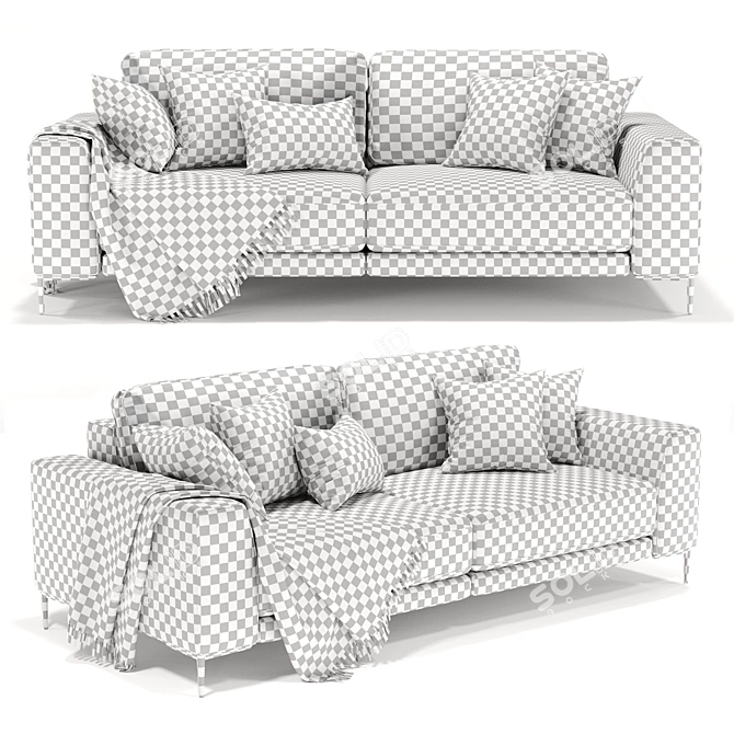 Modern Norton Sofa Bed 3D model image 5