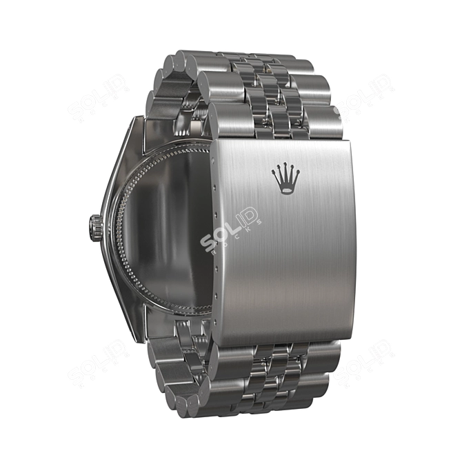 High-Detail Rolex Oyster Watch Model 3D model image 4